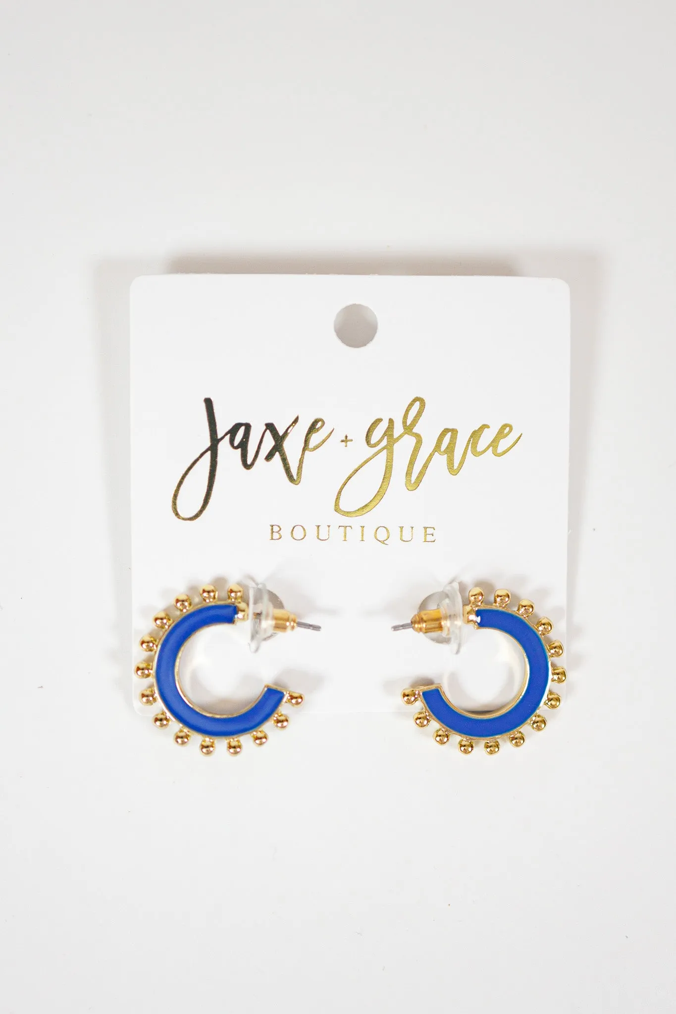 MM Blue and White Earrings, VARIOUS