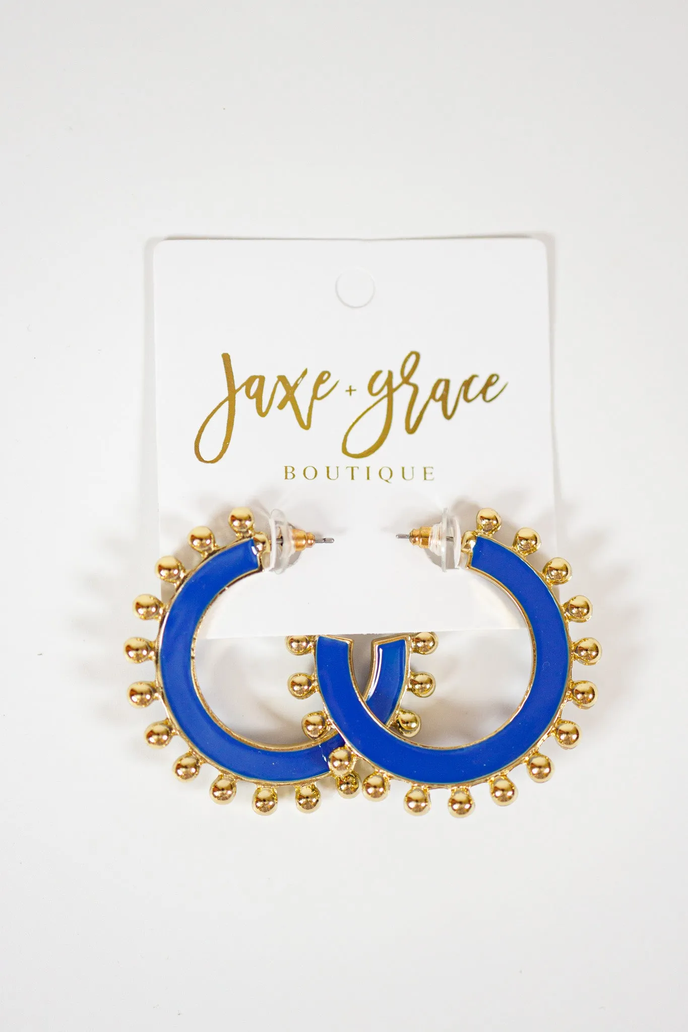 MM Blue and White Earrings, VARIOUS