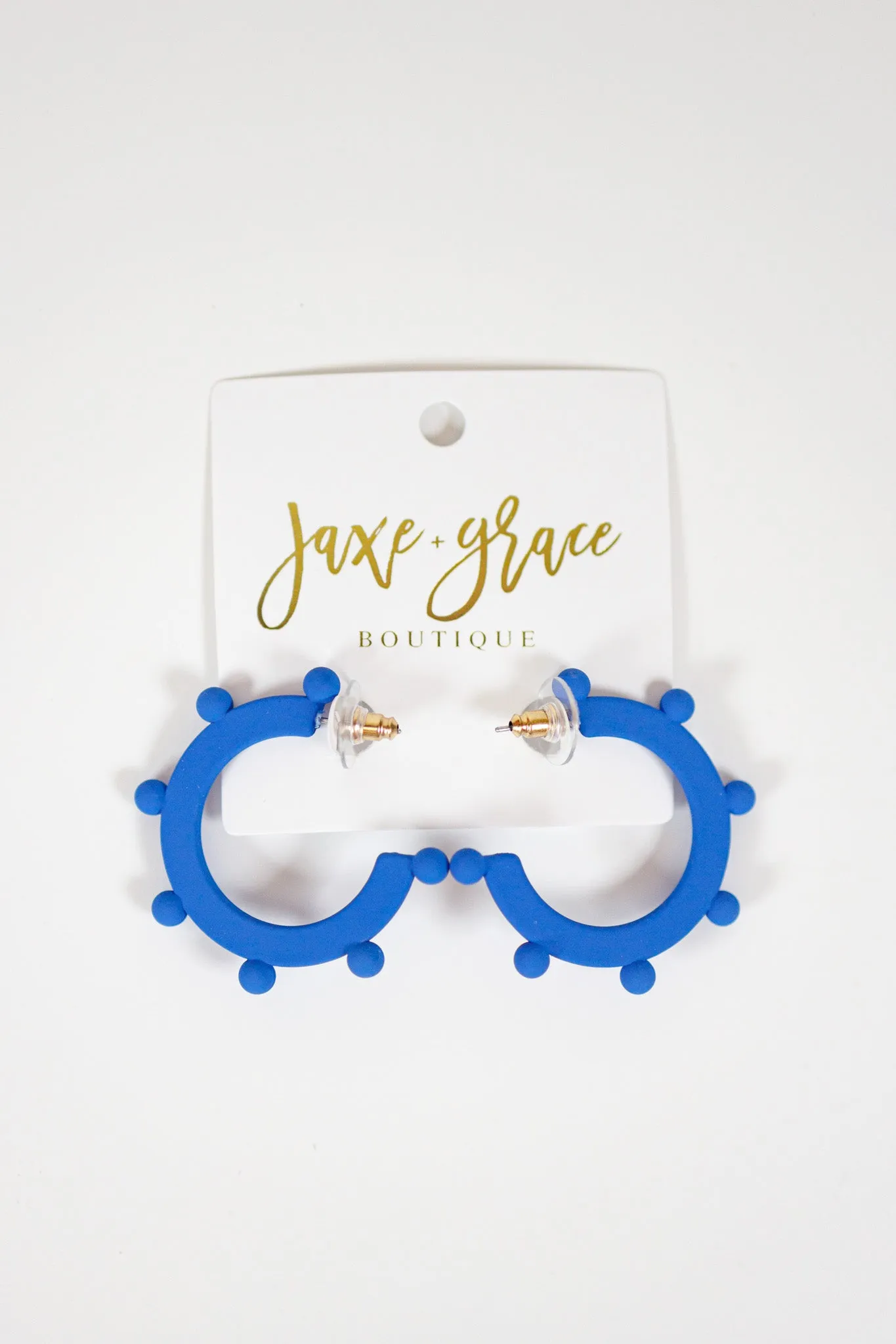 MM Blue and White Earrings, VARIOUS