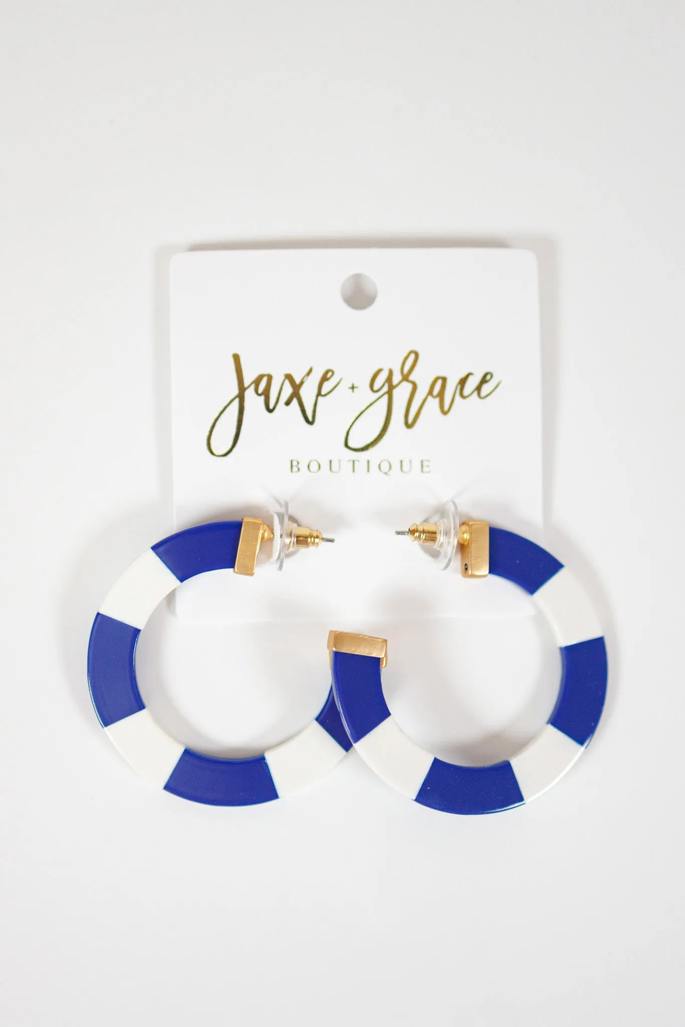 MM Blue and White Earrings, VARIOUS
