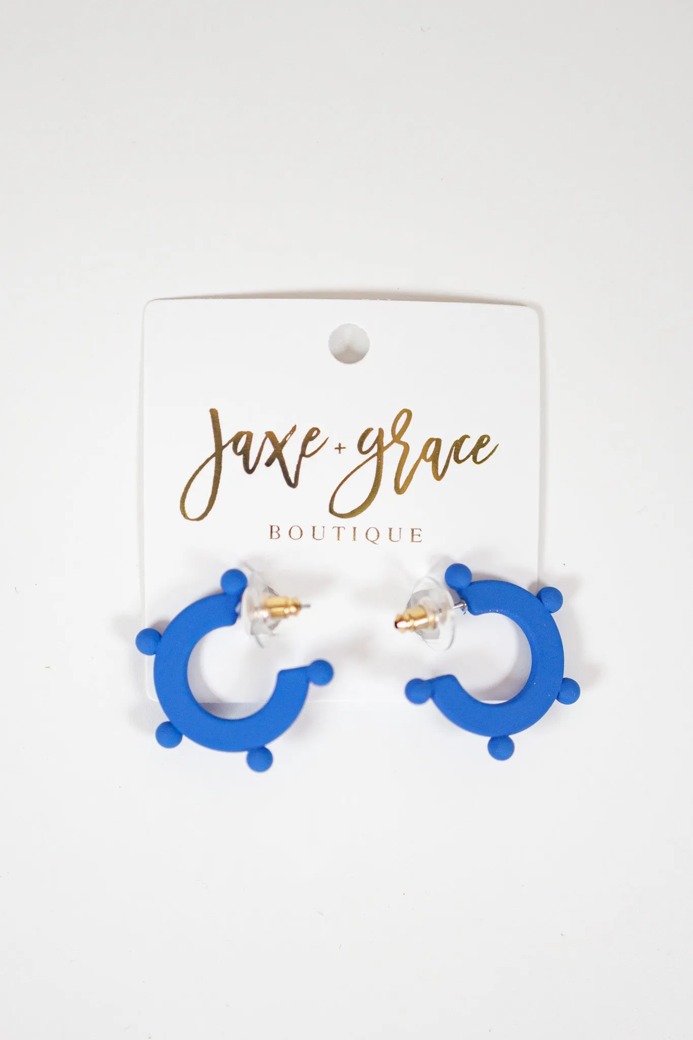 MM Blue and White Earrings, VARIOUS