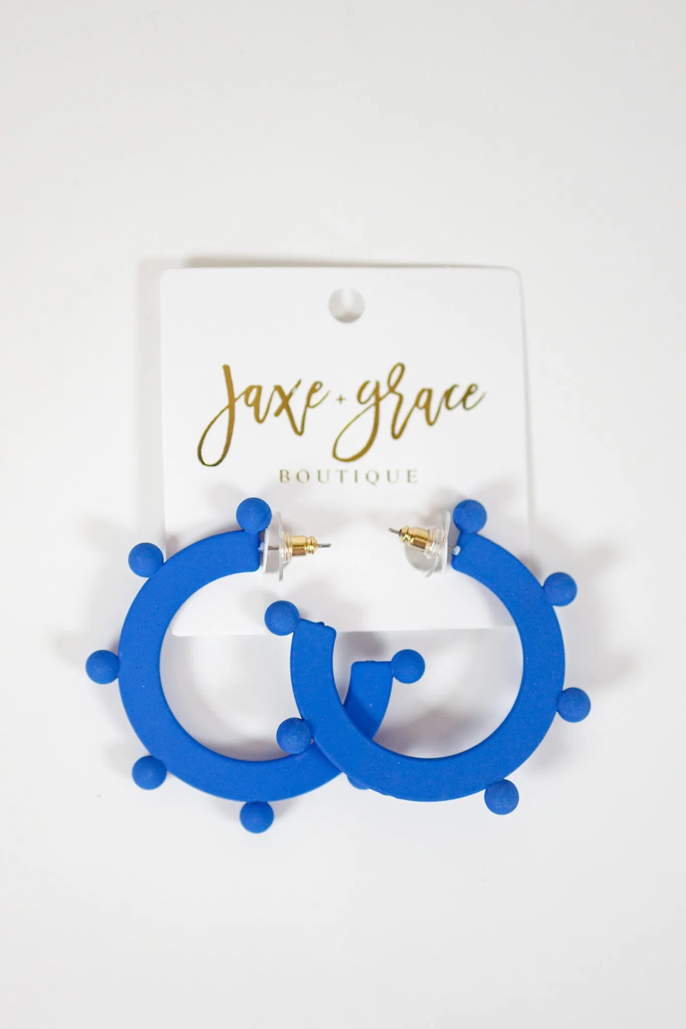 MM Blue and White Earrings, VARIOUS