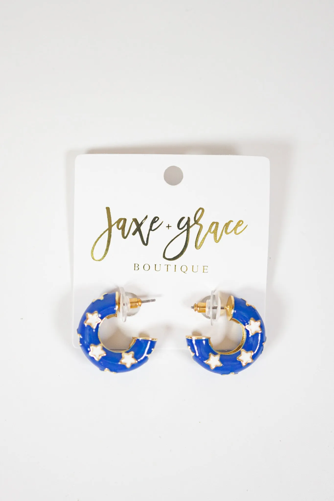 MM Blue and White Earrings, VARIOUS