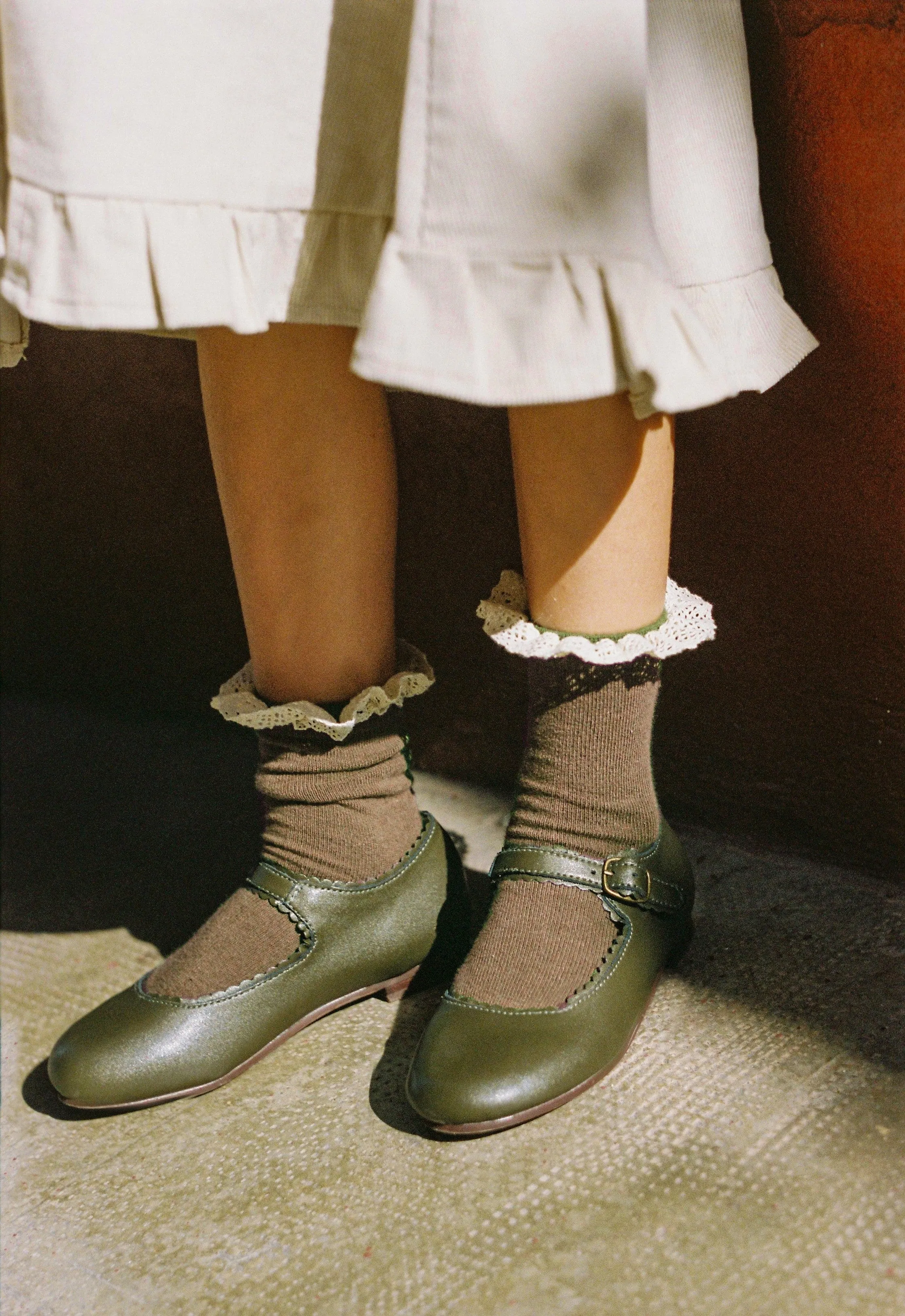 Moss Mary Janes by Tannery & Co