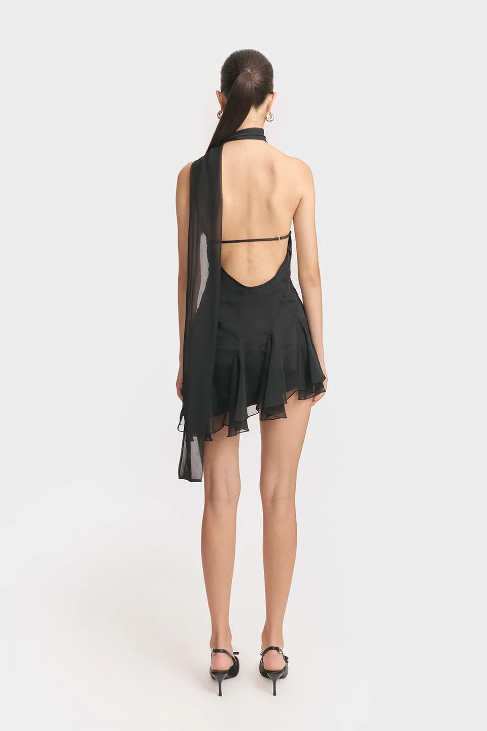 Ms.Godet Asymmetric Mini Dress