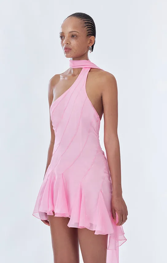 Ms.Godet Asymmetric Mini Dress