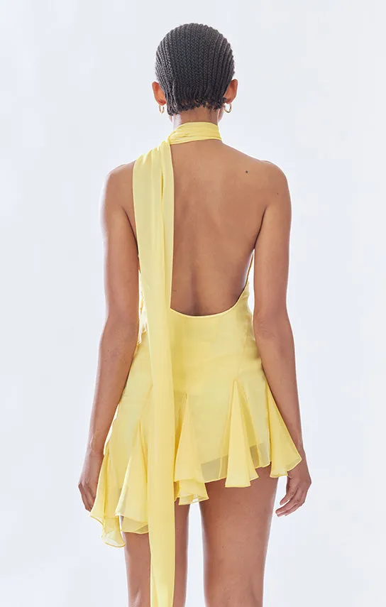 Ms.Godet Asymmetric Mini Dress