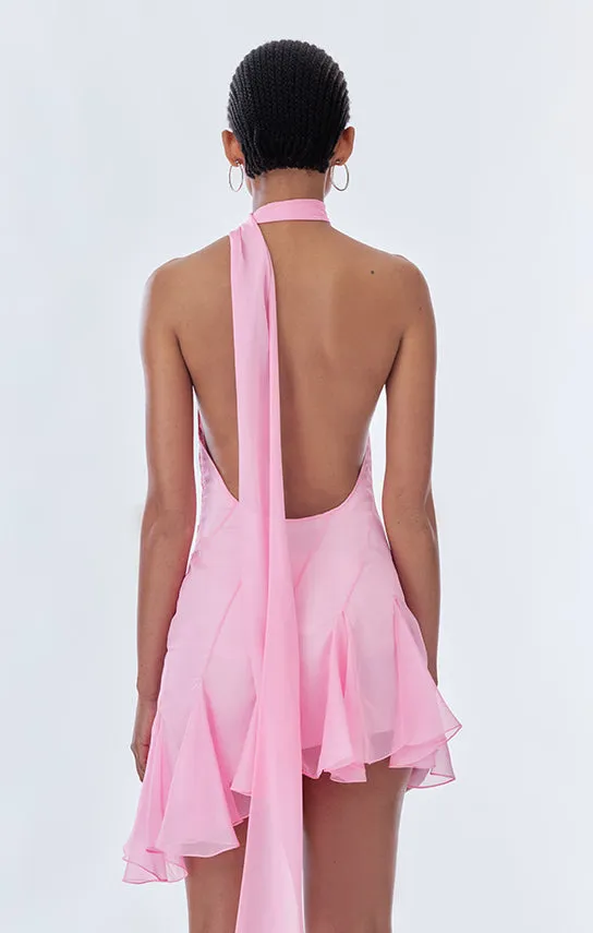 Ms.Godet Asymmetric Mini Dress