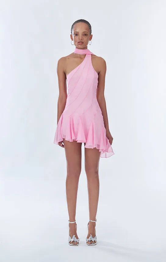 Ms.Godet Asymmetric Mini Dress