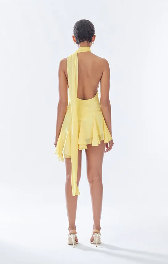 Ms.Godet Asymmetric Mini Dress