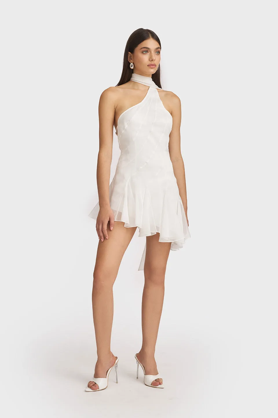 Ms.Godet Asymmetric Mini Dress