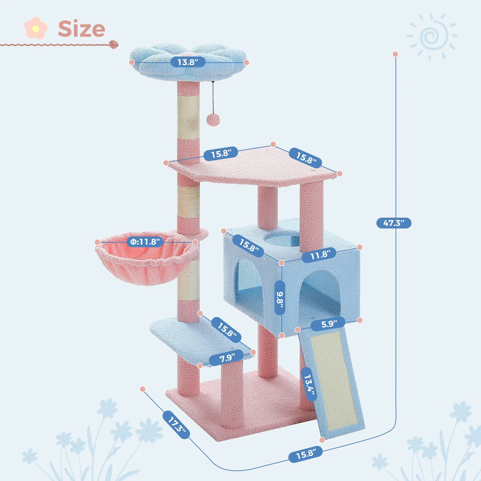 Multi-Level Cat Tower