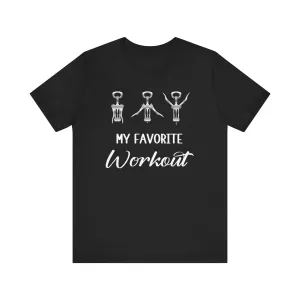 My Favorite workout | Deluxe Black Unisex Tee