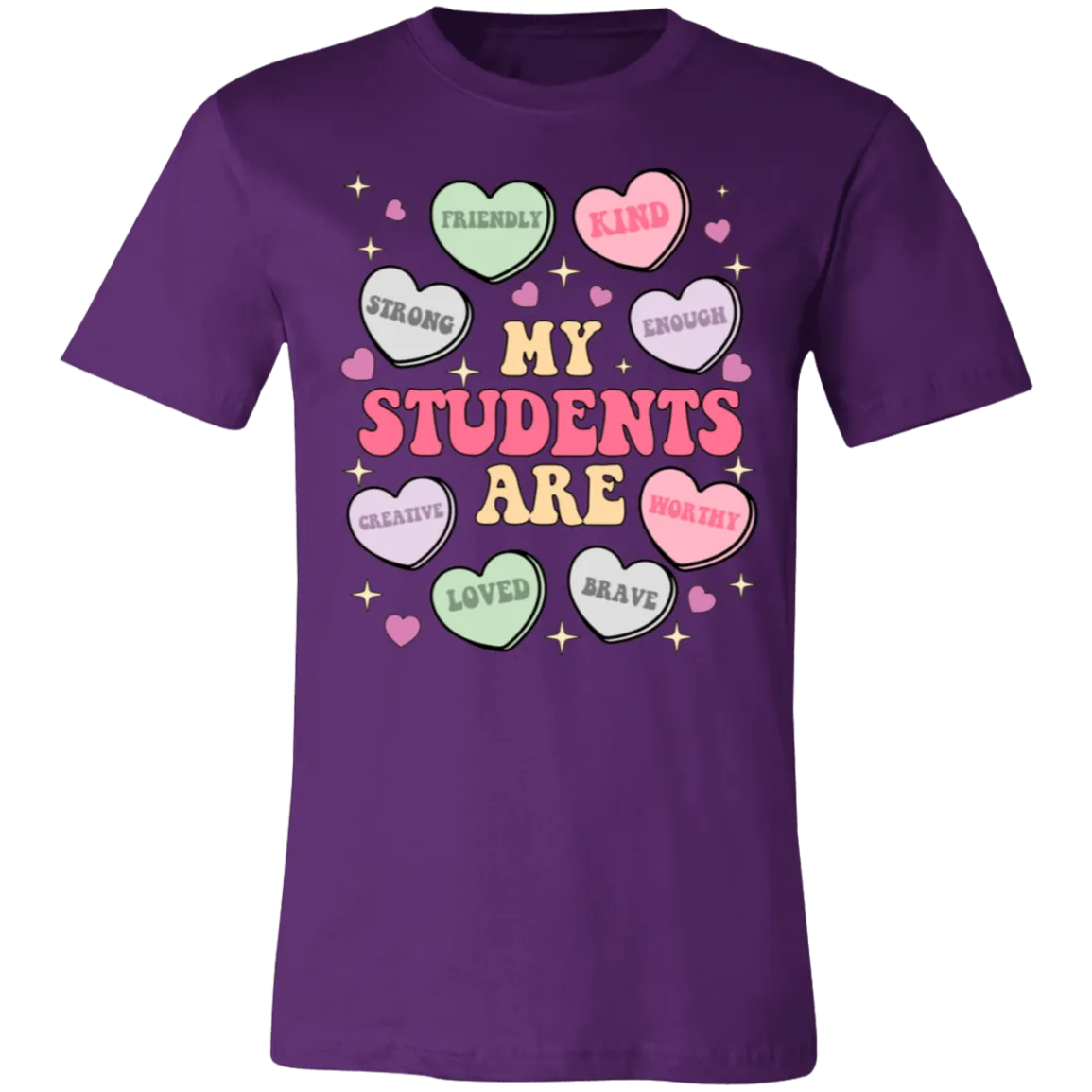 My Students Are My Valentine T-Shirt – Bella Canvas | Teacher Valentine’s Day Tee | Soft & Stylish Heart Design Shirt