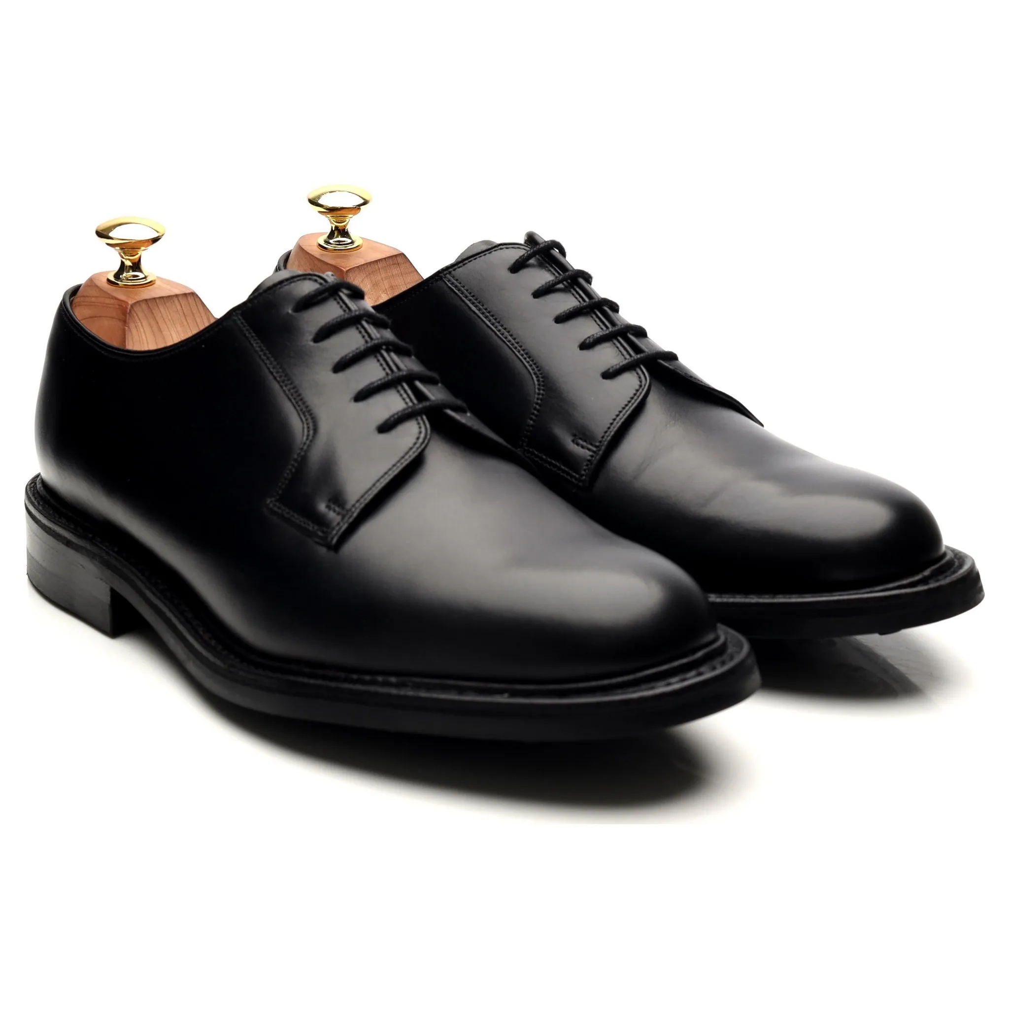 'Nairn' Black Leather Derby UK 8 F