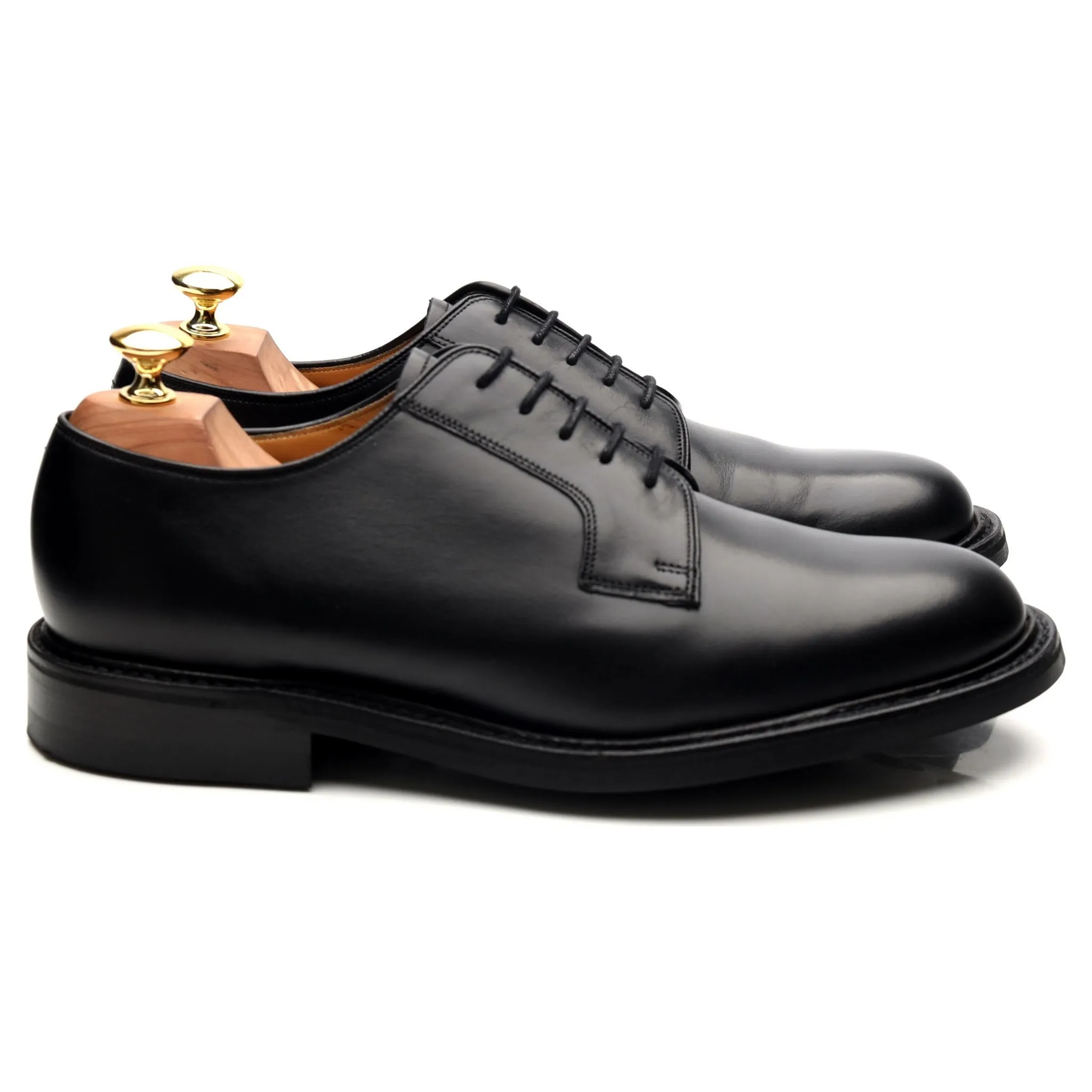 'Nairn' Black Leather Derby UK 8 F
