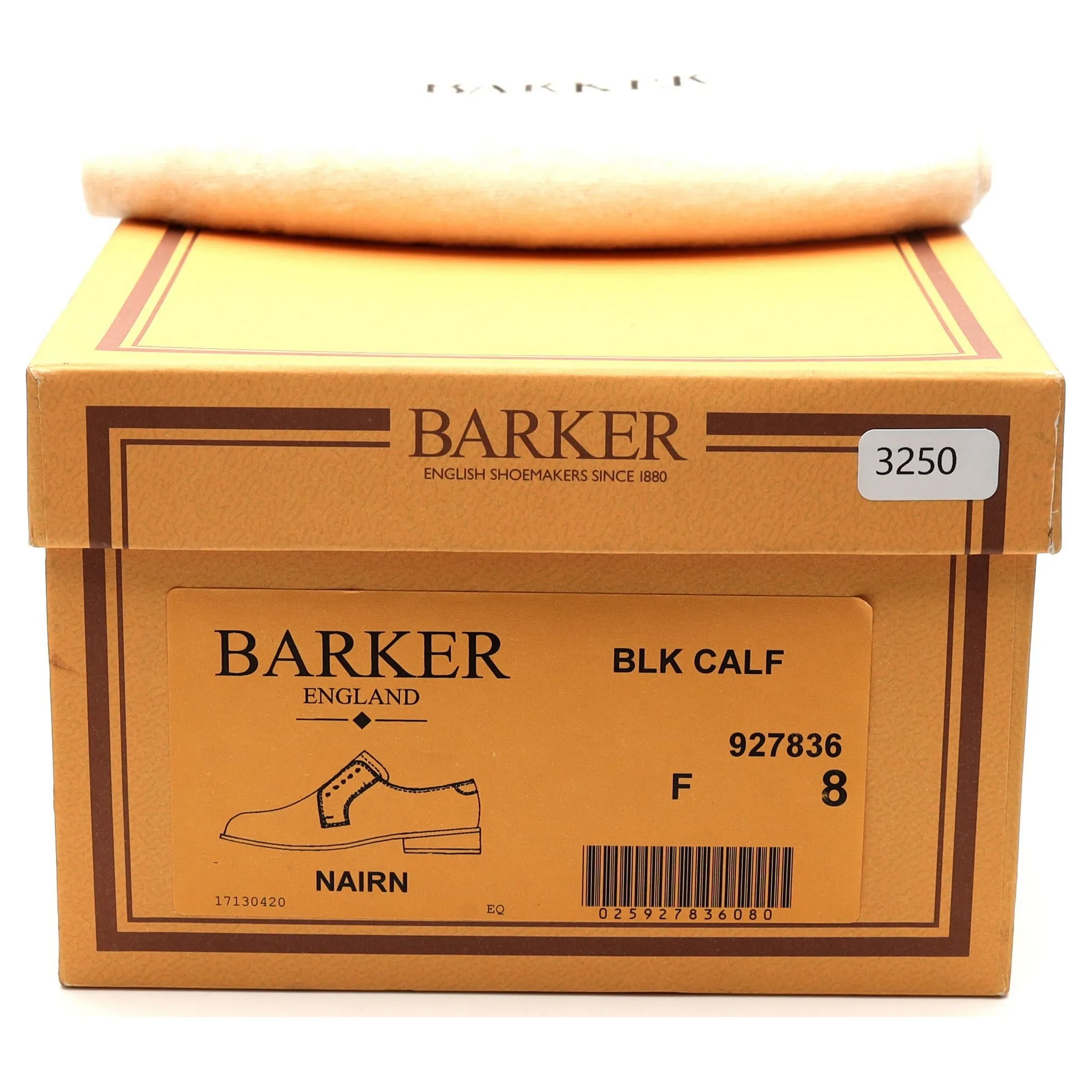 'Nairn' Black Leather Derby UK 8 F
