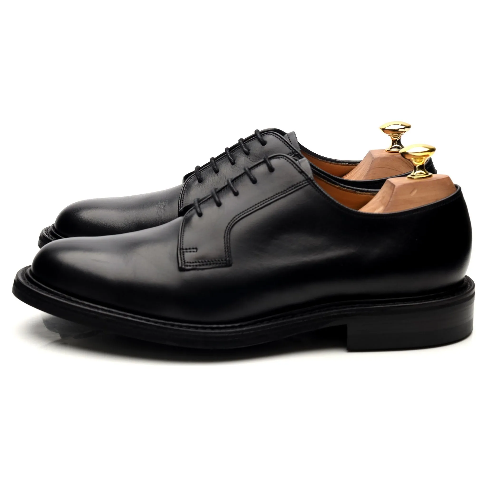 'Nairn' Black Leather Derby UK 8 F