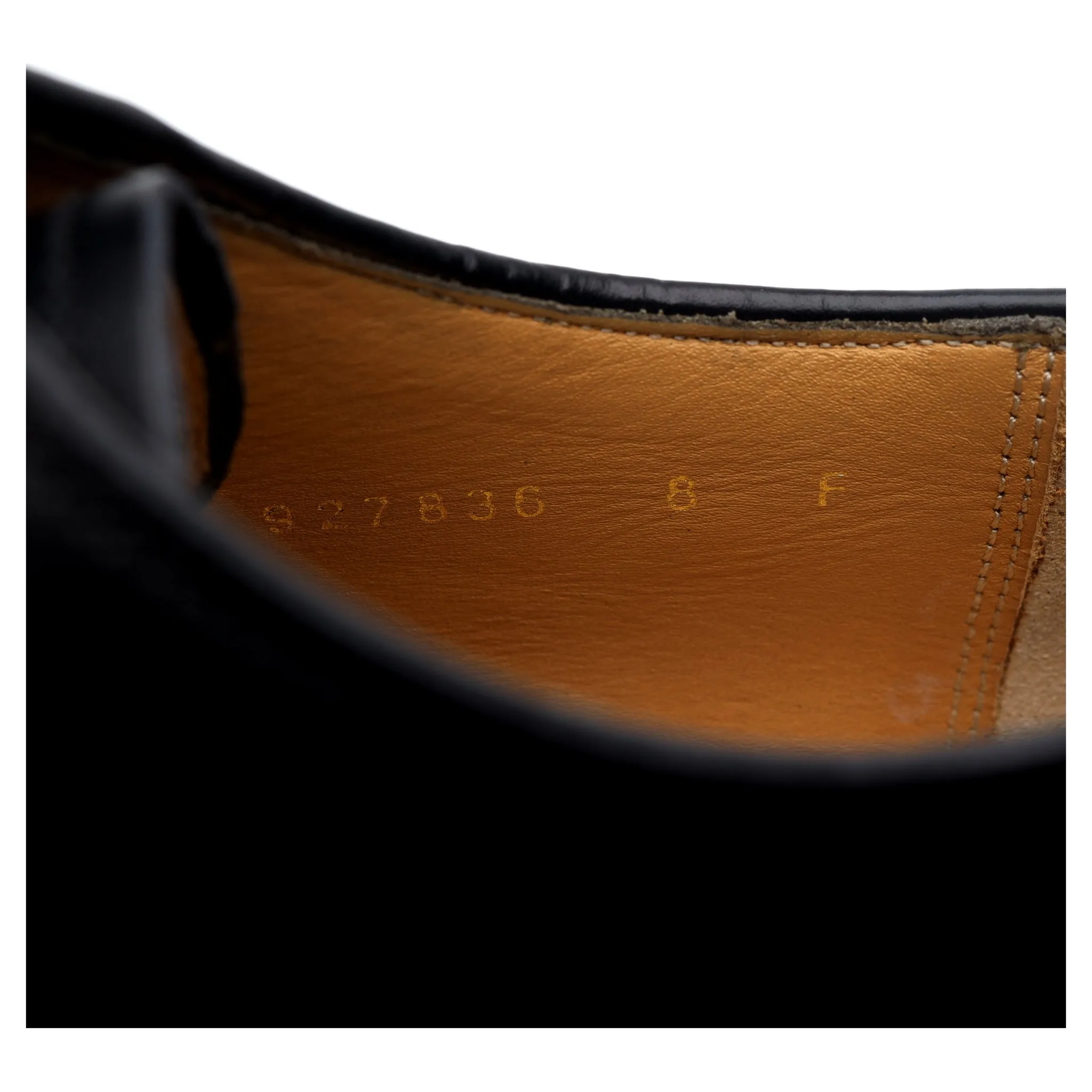 'Nairn' Black Leather Derby UK 8 F