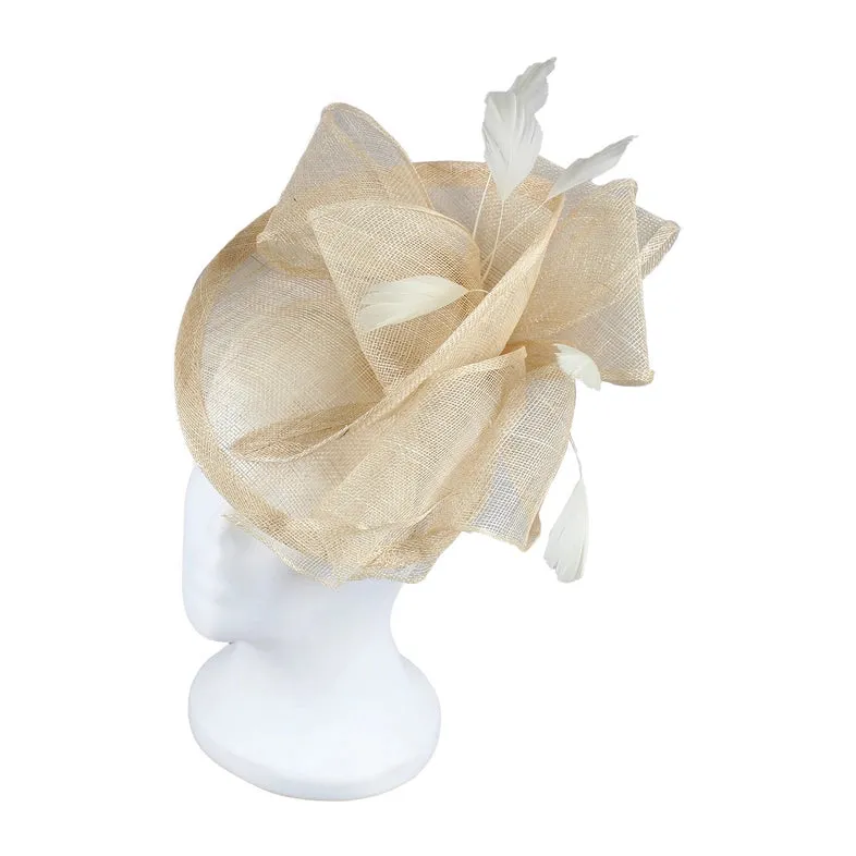 Natural Fascinator with Bow
