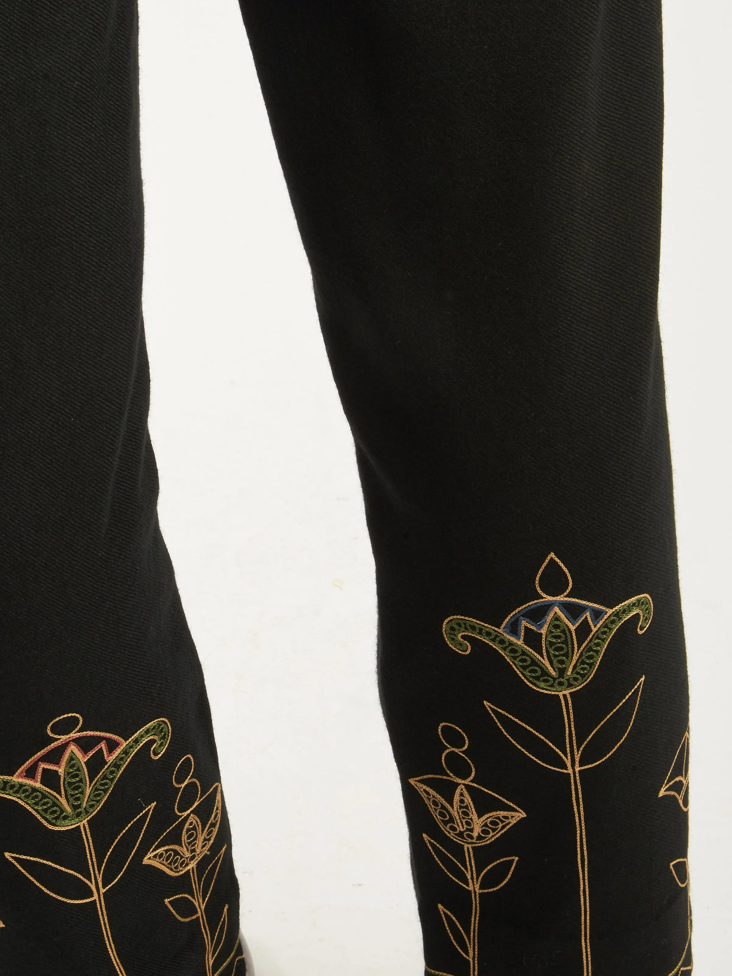 Navy Blooming Stem Trouser