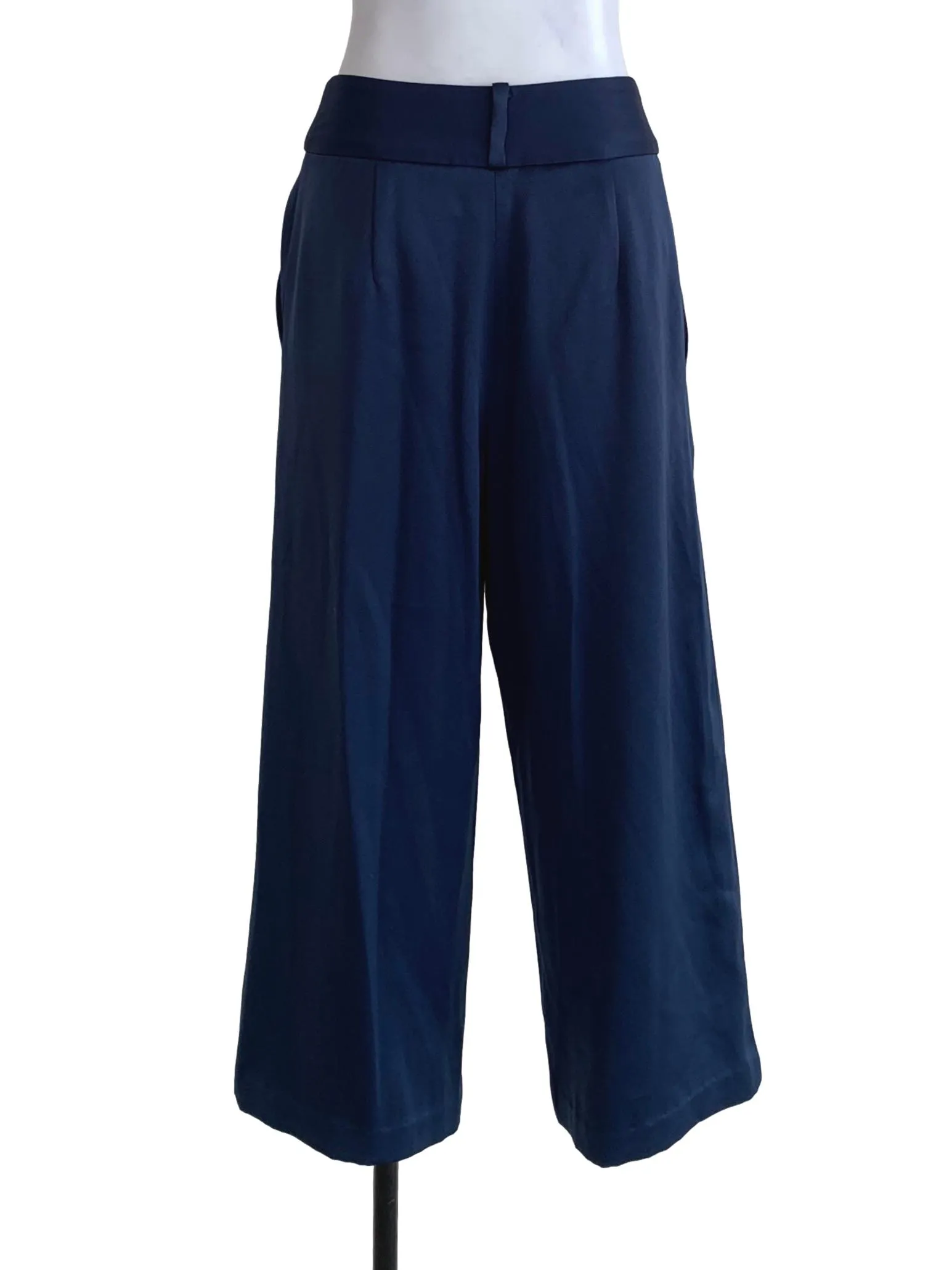 Navy Blue Plain Formal Pants