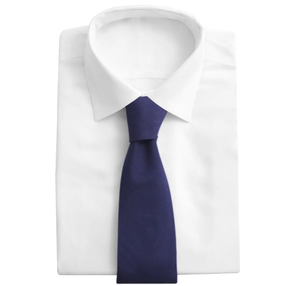 Navy Charmeuse - Neckties