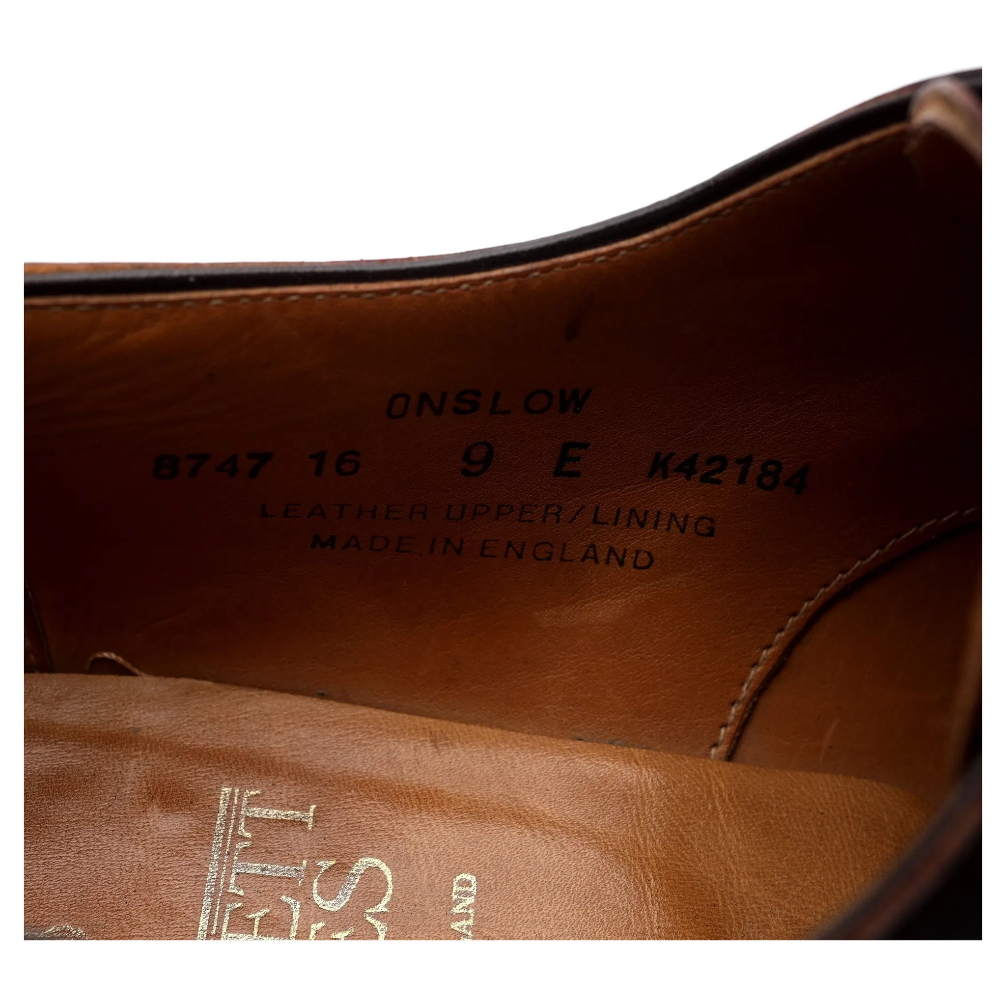 'Onslow' Burgundy Cordovan Leather Apron Derby UK 9 E