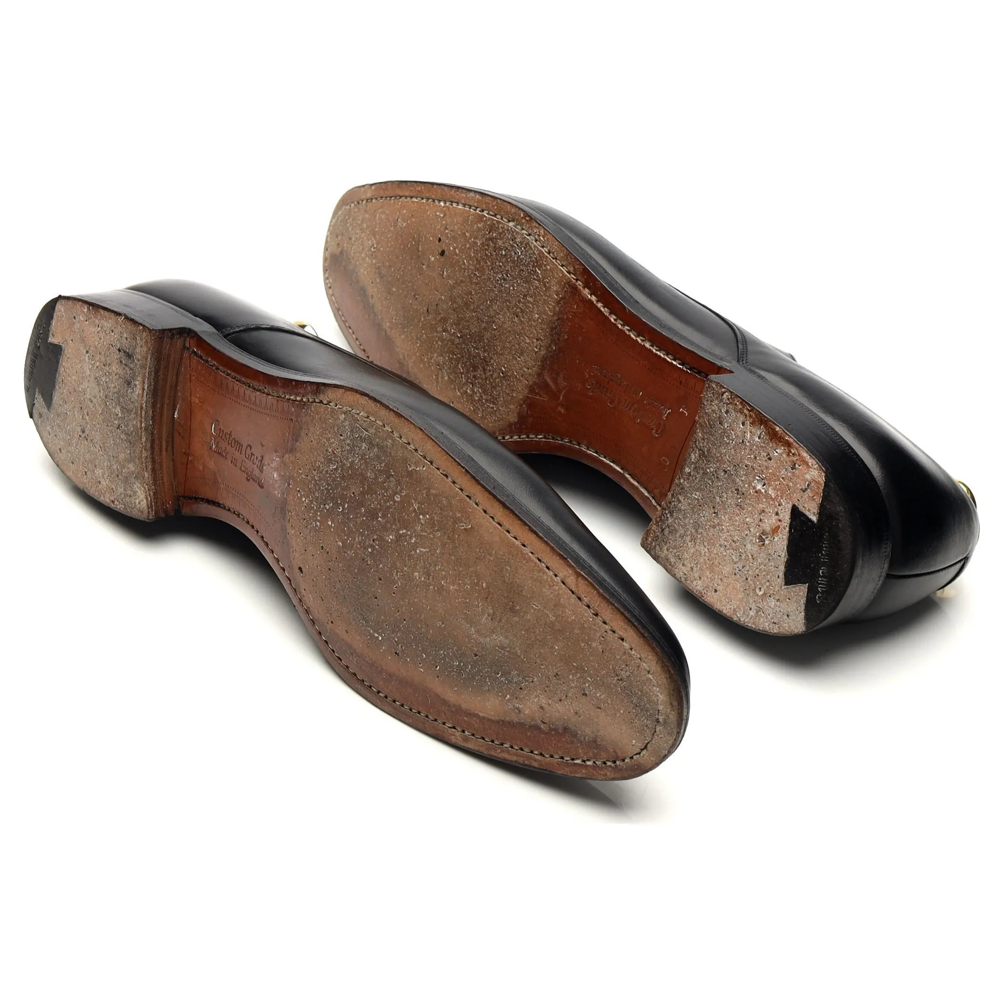'Oslo' Black Leather Derby UK 8 F