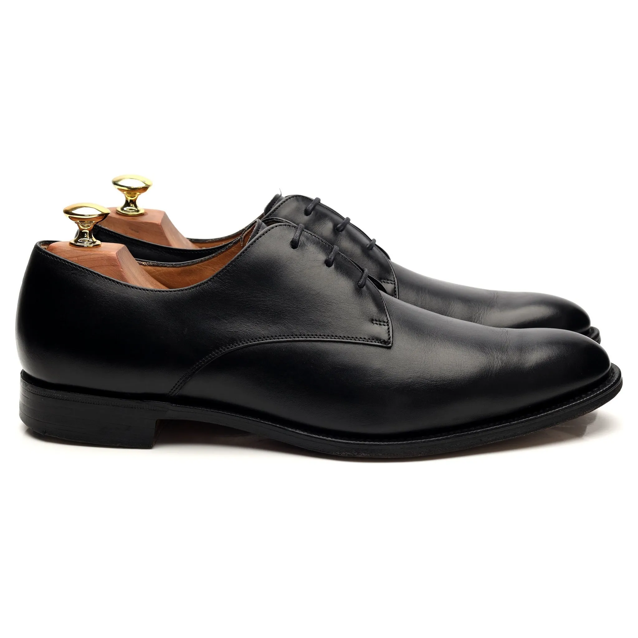 'Oslo' Black Leather Derby UK 8 F