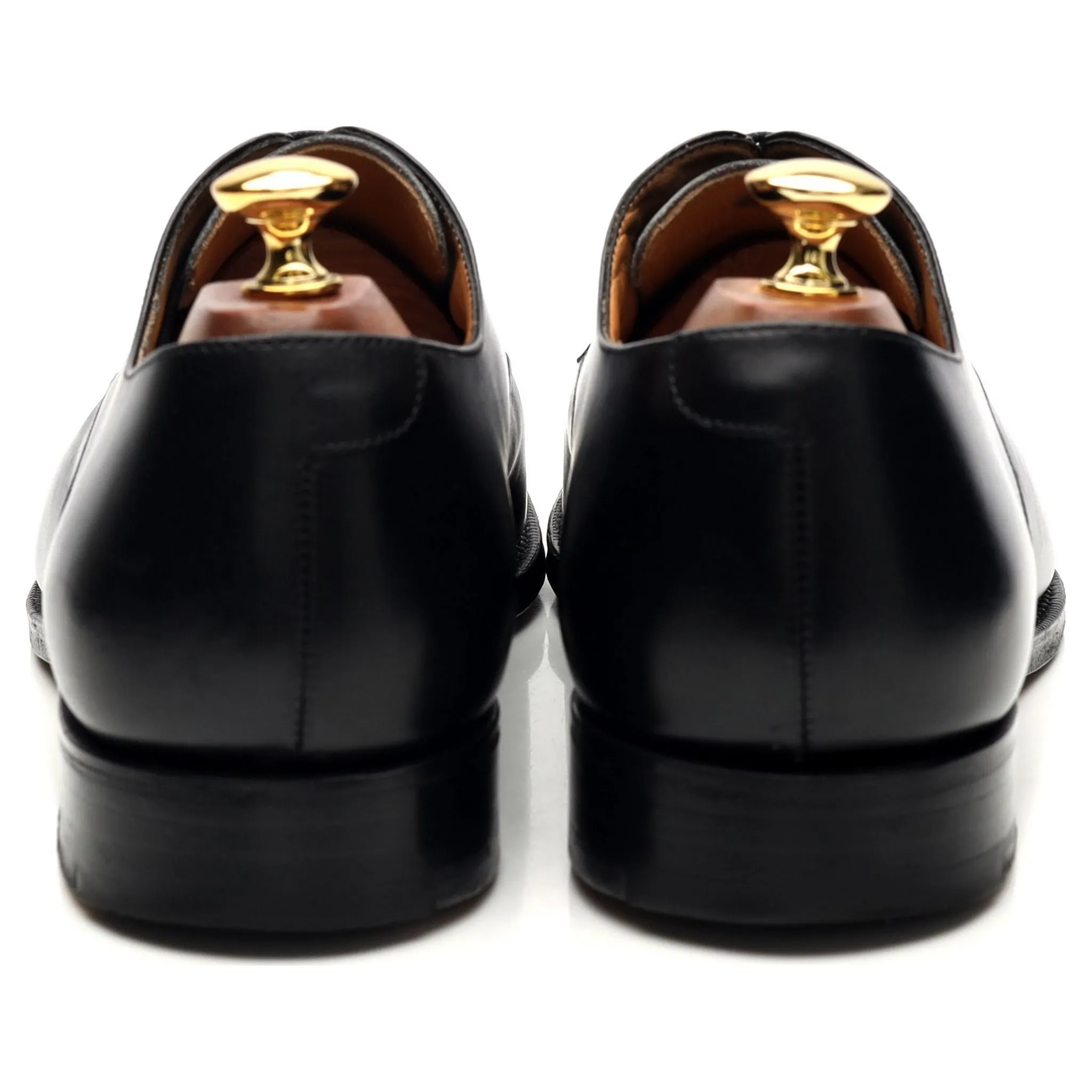 'Oslo' Black Leather Derby UK 9 G