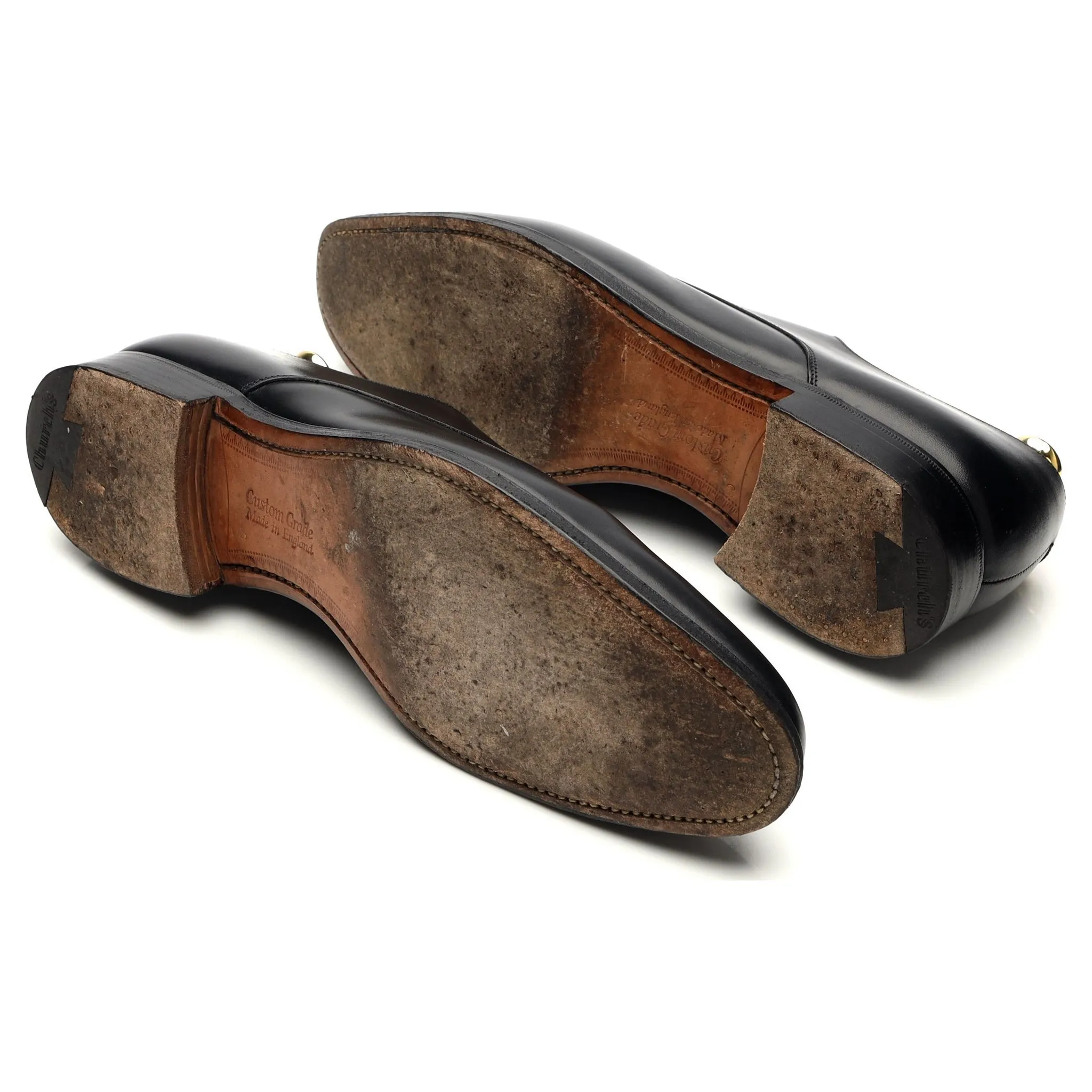 'Oslo' Black Leather Derby UK 9 G