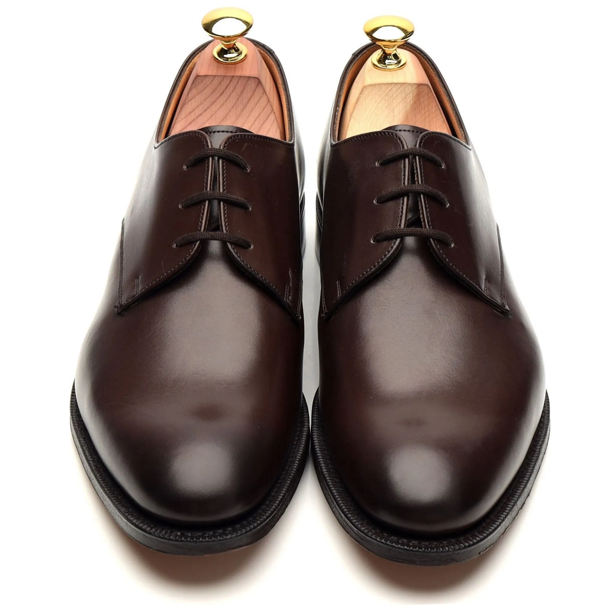 'Oslo' Dark Brown Leather Derby UK 7 F