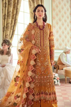 Pakistani Kameez with Palazzo in Orange Shade #PF430