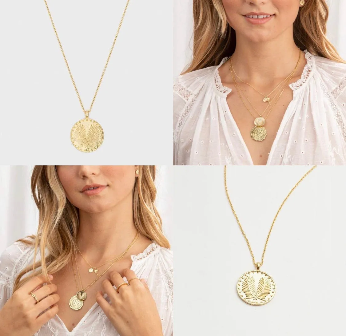 Palm Coin Necklace