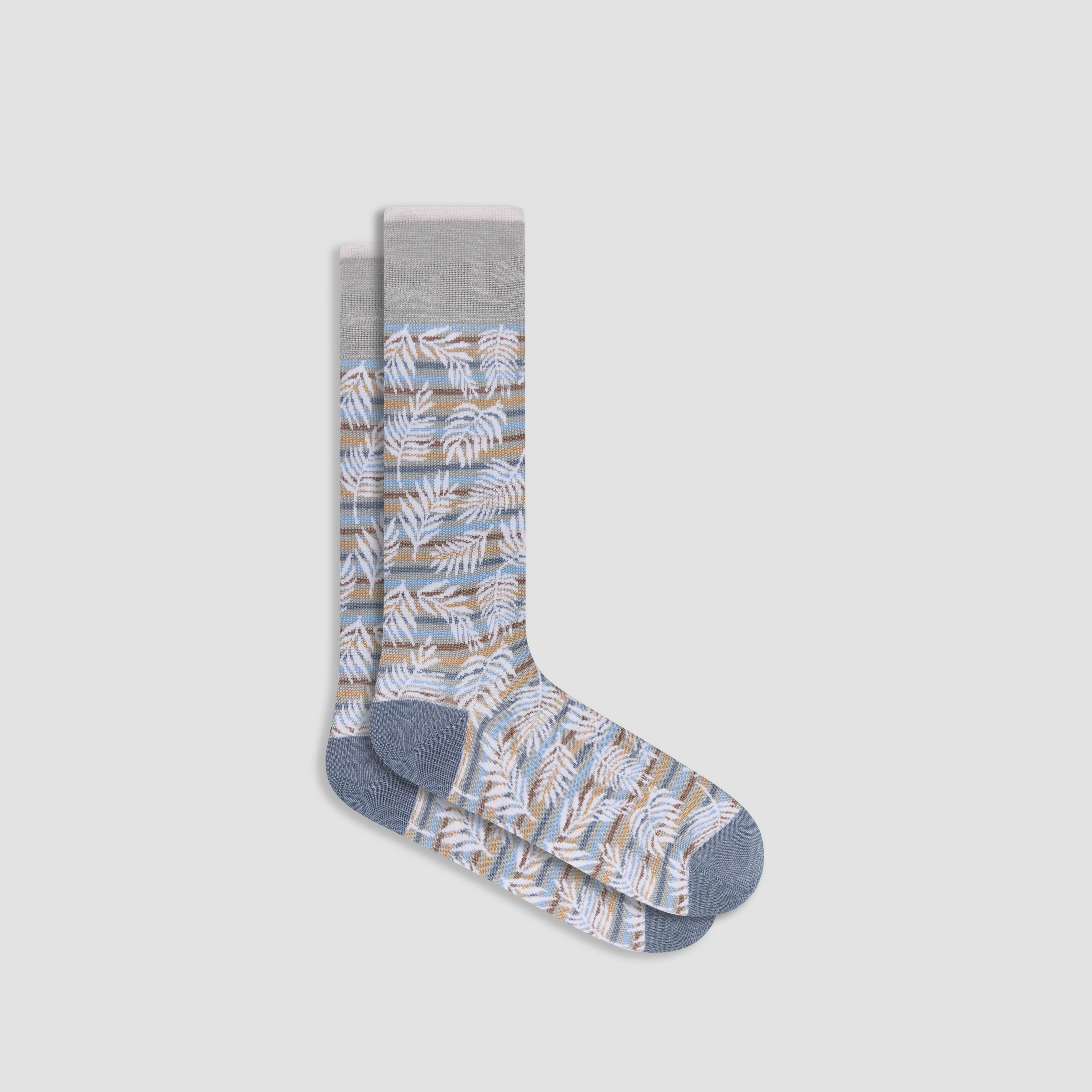 Palm Leaf Mid-Calf Socks