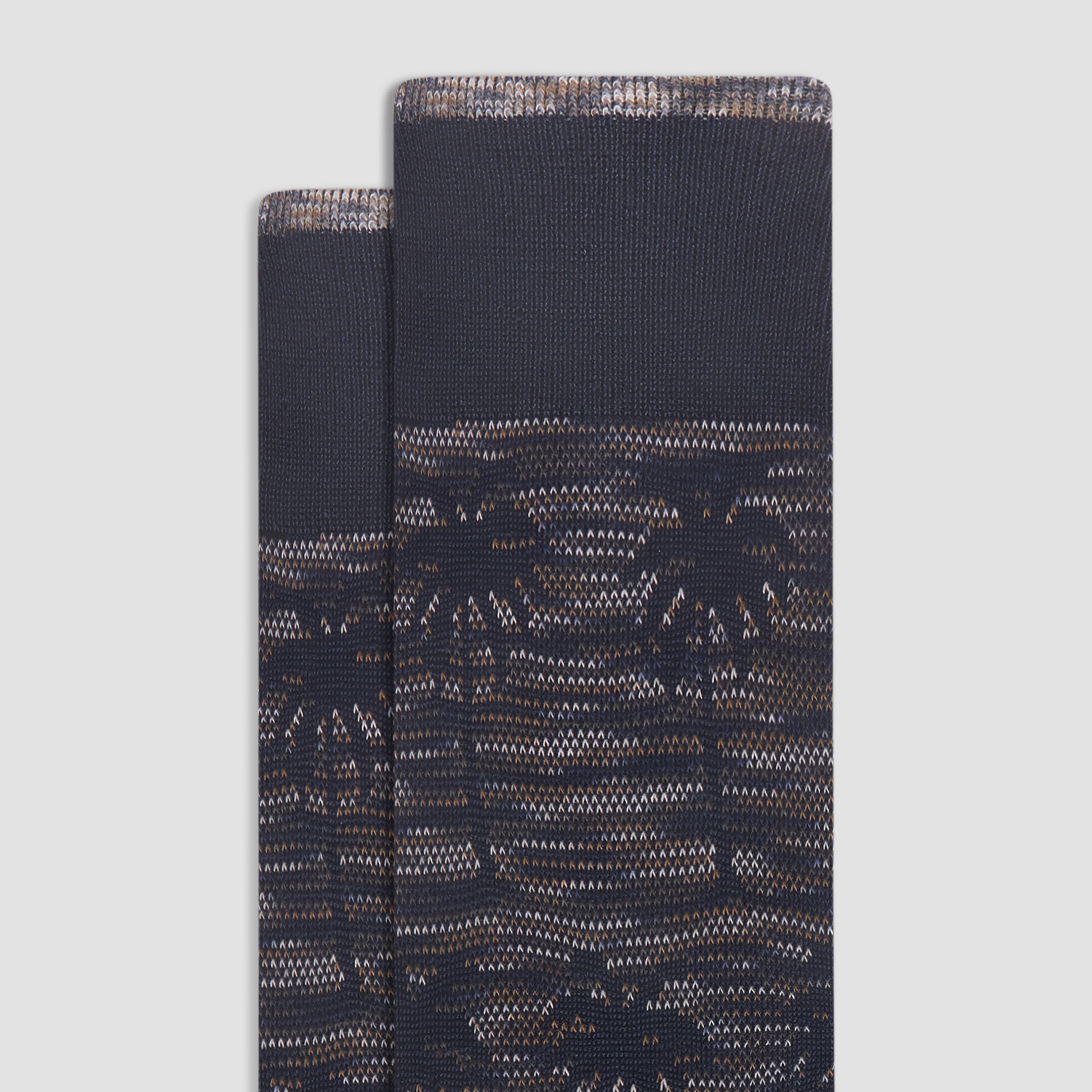 Palm Tree Melange Mid-Calf Socks