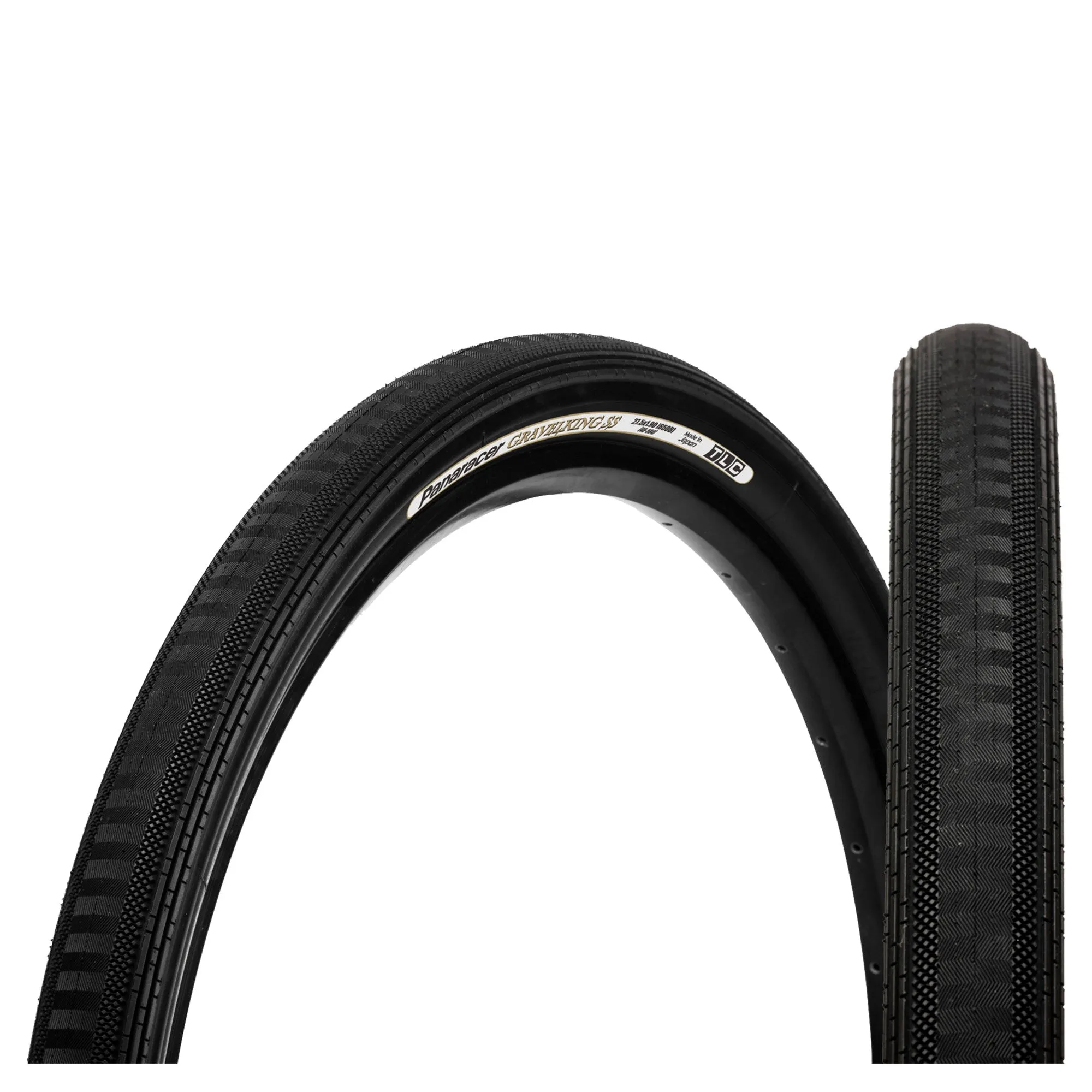 PANARACER GRAVELKING SEMI SLICK TLC FOLDING TYRE BLACK/BLACK 700X32C