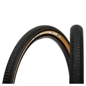 PANARACER GRAVELKING SEMI SLICK TLC FOLDING TYRE BLACK/BROWN 700X35C