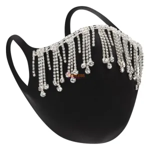 Party Girl Rhinestone Face Covering