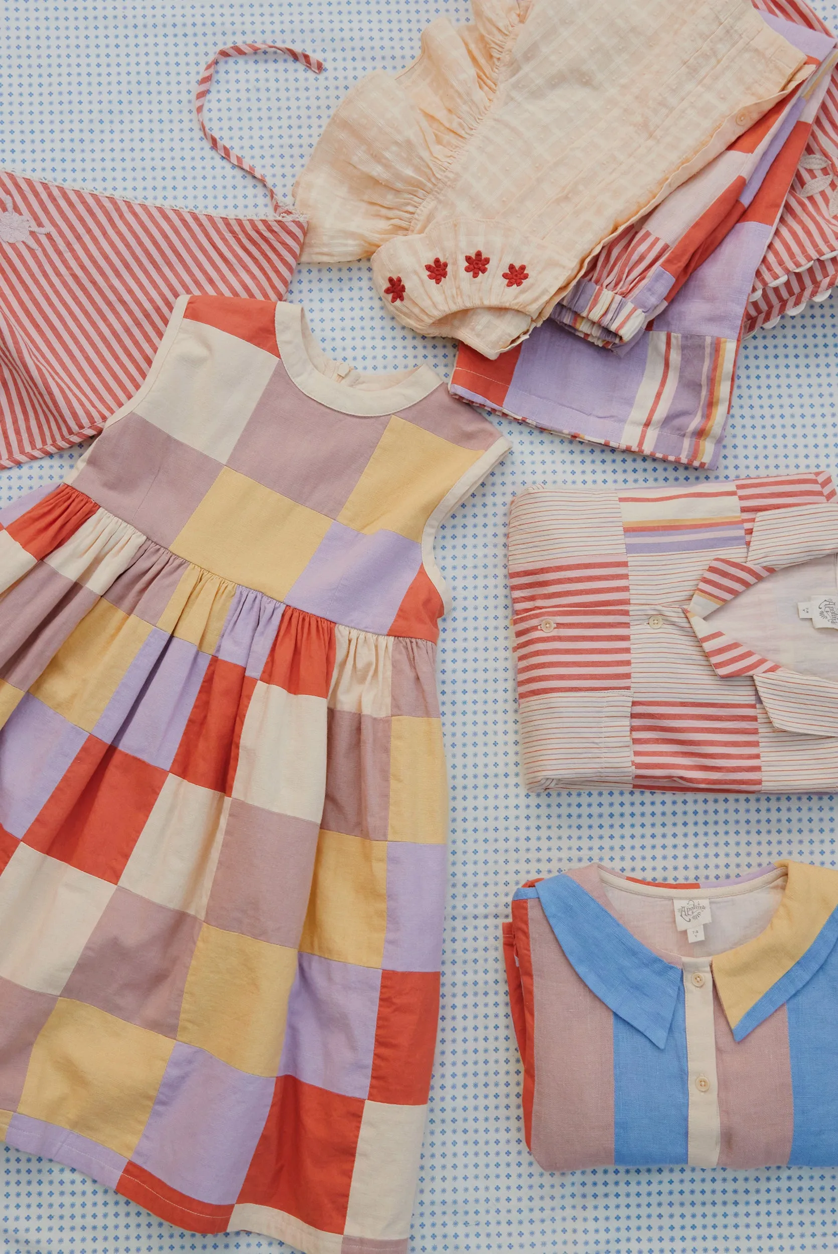 Patchwork Checkerboard Wendy Dress - Multi (EXCLUSIVE)