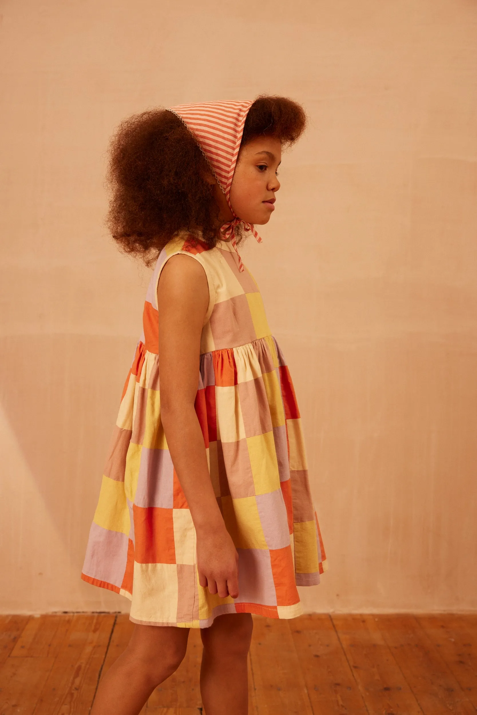 Patchwork Checkerboard Wendy Dress - Multi (EXCLUSIVE)
