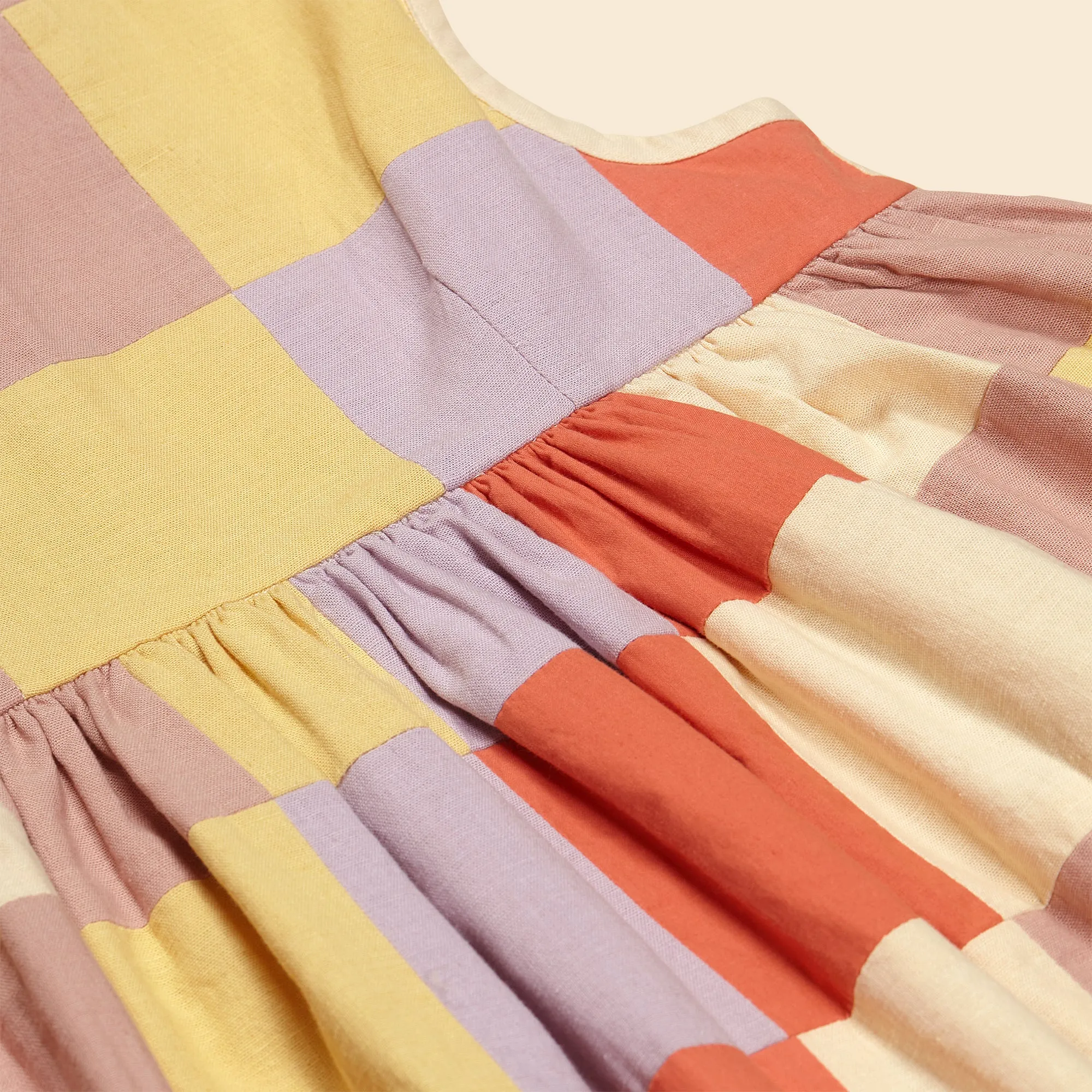 Patchwork Checkerboard Wendy Dress - Multi (EXCLUSIVE)