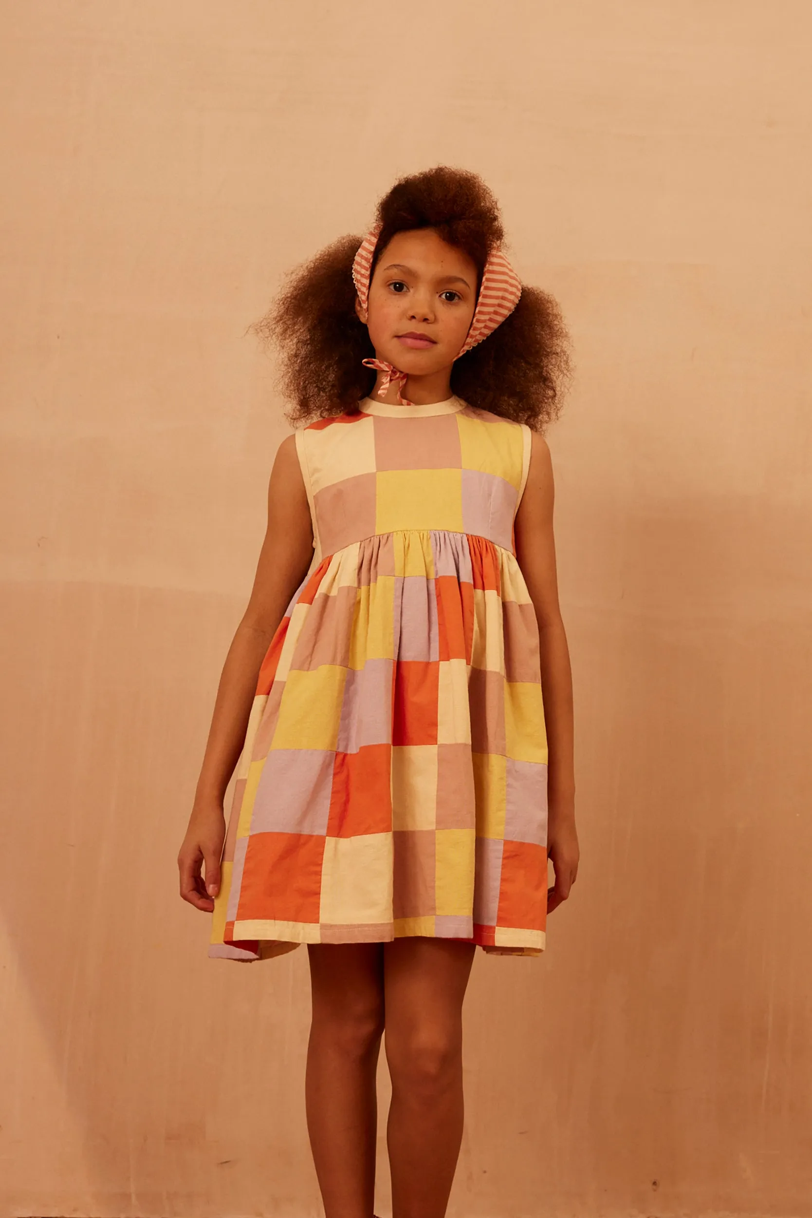 Patchwork Checkerboard Wendy Dress - Multi (EXCLUSIVE)