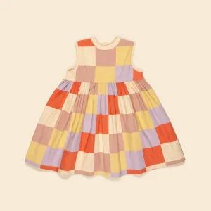 Patchwork Checkerboard Wendy Dress - Multi (EXCLUSIVE)