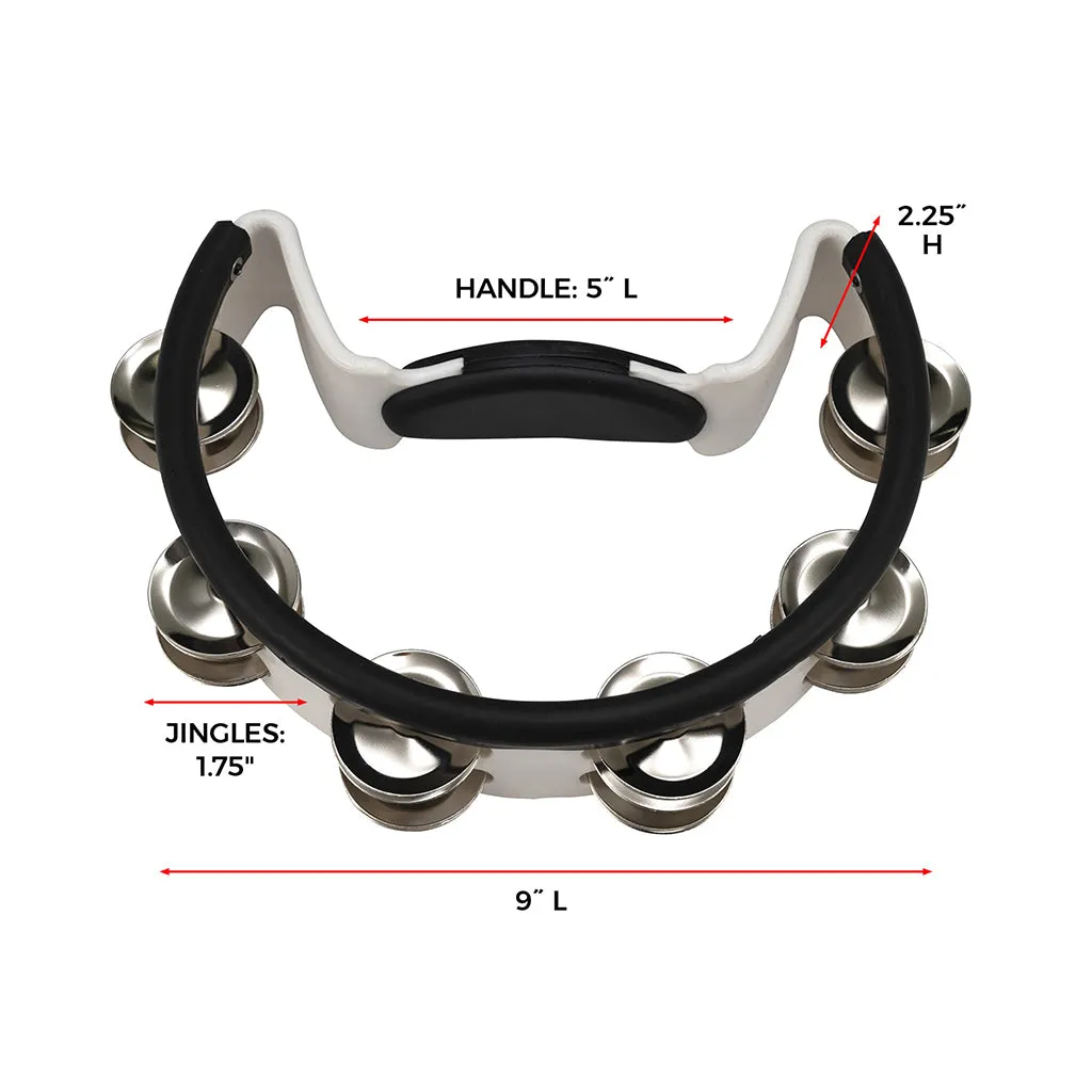 Pearl Quick Draw Tambourine Steel Jingles with Quickmount Holder - X Model