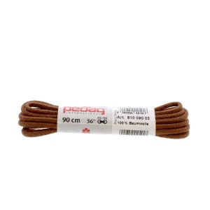 Pedag® Round Dress Shoe Laces - Medium Brown