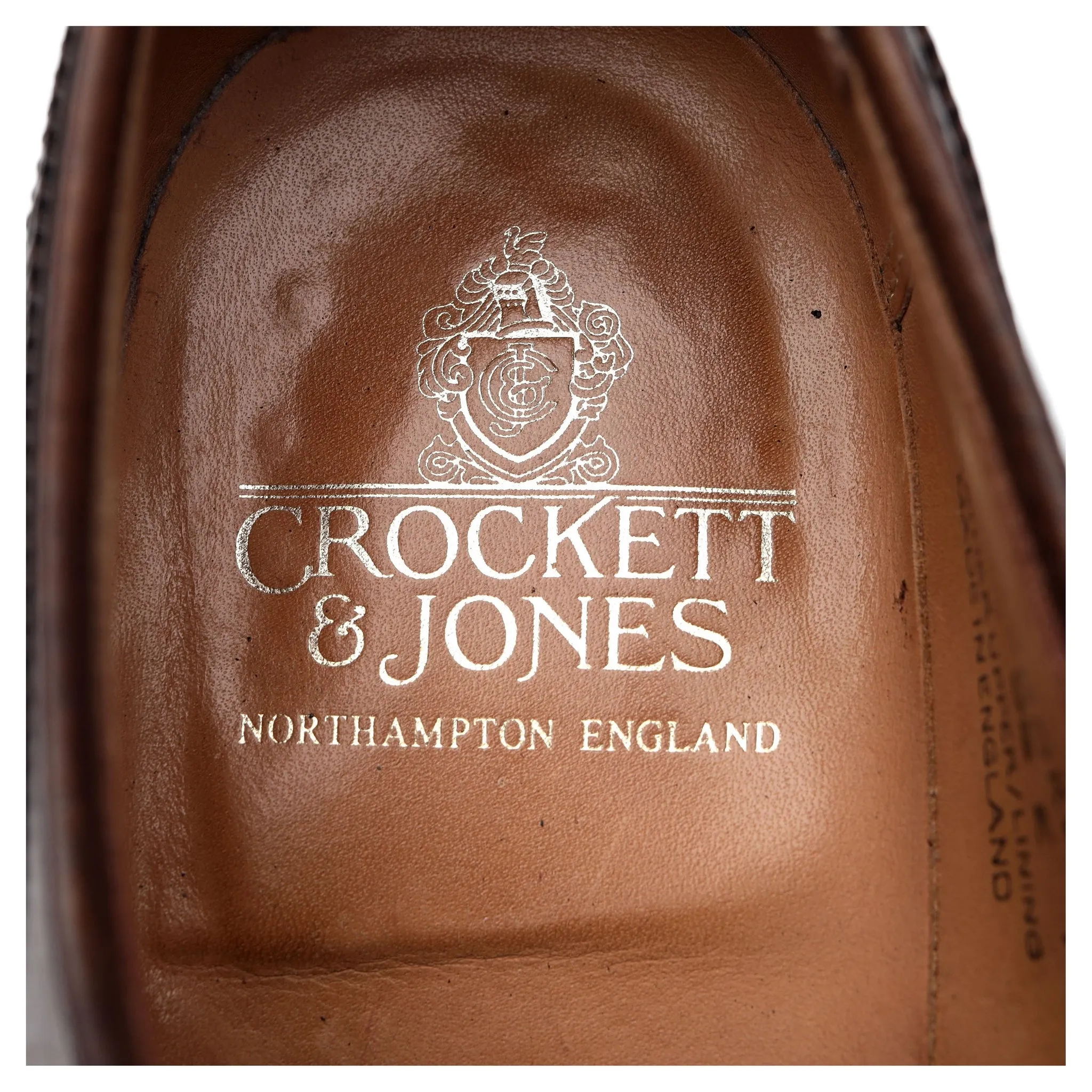 'Pembroke' Dark Brown Leather Derby Brogues UK 9.5 E