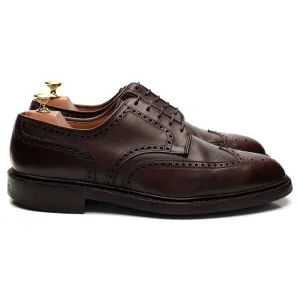 'Pembroke' Dark Brown Leather Derby Brogues UK 9.5 E