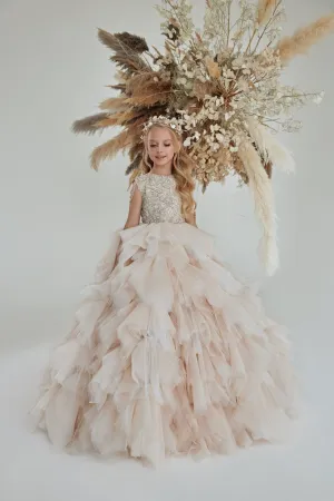 Penelope Sleeveless Tiered Maxi Dress for Flower Girls